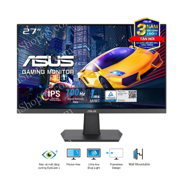 Màn hình ASUS VA27EHF 27 inch IPS Full HD Viền Mỏng Bảo Vệ Mắt