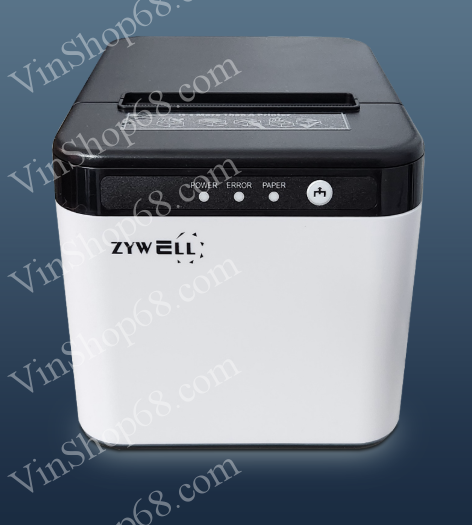 Máy in hóa đơn Zywell ZY-Q821 (TRẮNG-USB)