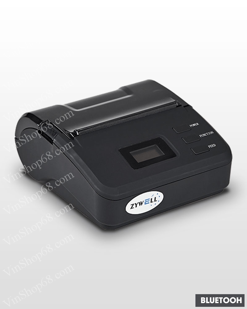 Máy in hóa đơn bluetooth cầm tay Zywell ZM01 (USB + Bluetooth + Com)