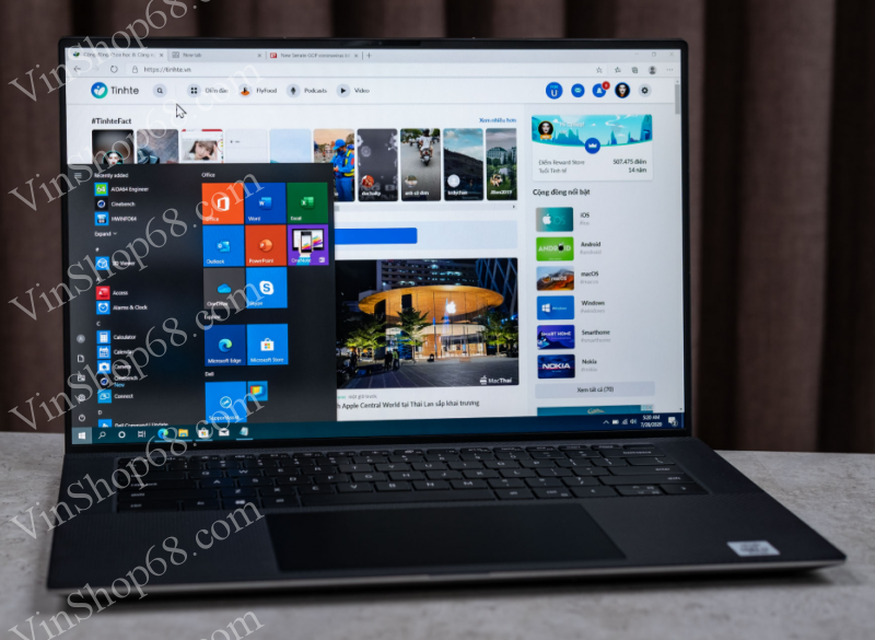 Laptop Dell Precision 5550 Core i7-10850H / RAM 16GB / SSD 512GB / VGA Nvidia T1000 4GB / 15.6 inch FullHD+, Win 10 Pro, Xám bạc 