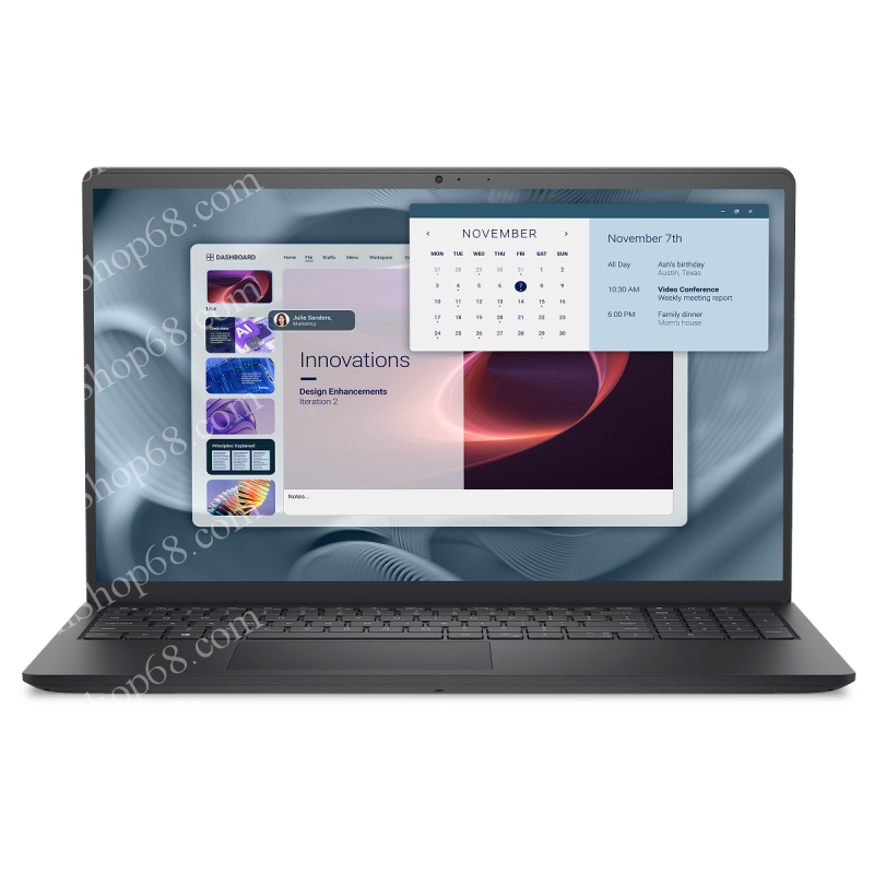 Laptop Dell Pro PV 15250 Essential ( Intel Core 3-100U | 8GB | 512GB SSD | 15.6" 120Hz FHD | Intel Graphics | Dos/Ubuntu | Carbon Plastic Màu Đen )