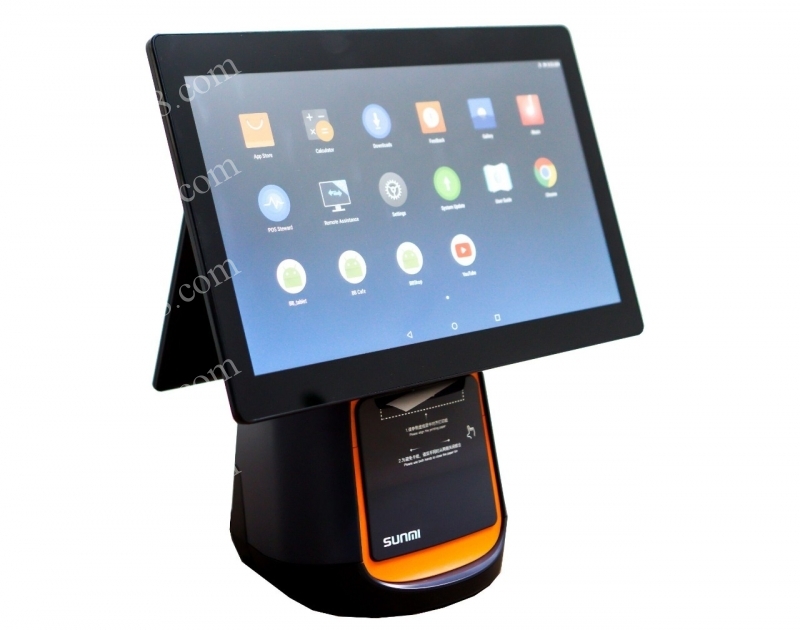 Máy tính tiền Pos Sunmi T2 2 màn (Màn chính 15,6", Màn phụ 10,1")
