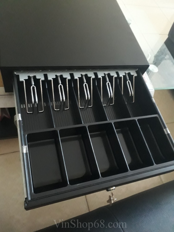 Ngăn kéo đựng tiền Antech RT410S-  tôn dày, nặng 8.5kg. Freeship + Lắp đặt tận nơi miễn phí